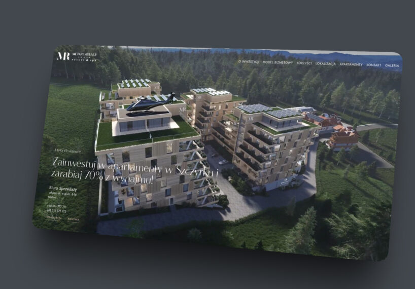 Meta Residence — Custom Laravel CMS for Real Estate Investment